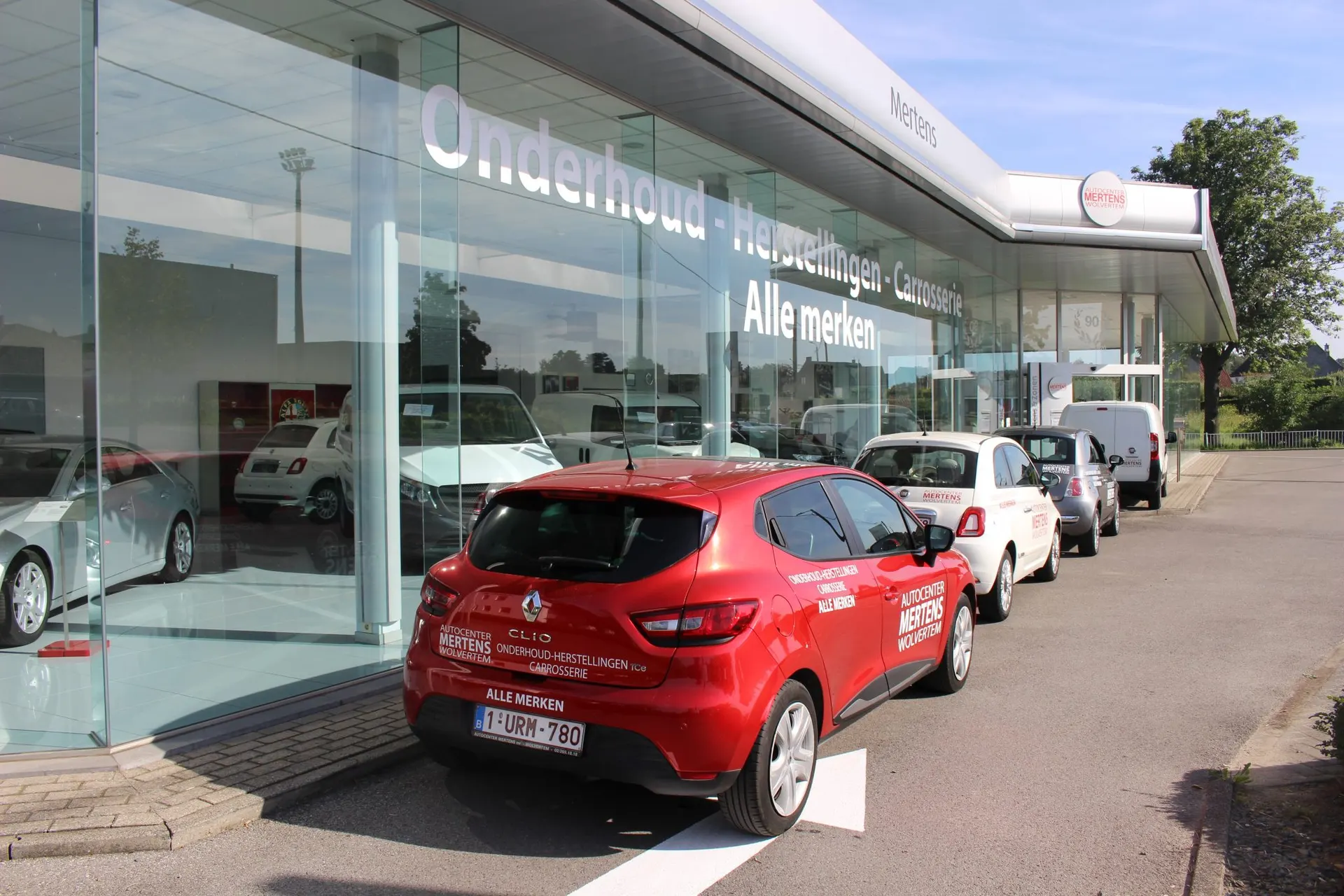 Buitengevel van Autocenter Mertens in Wolvertem